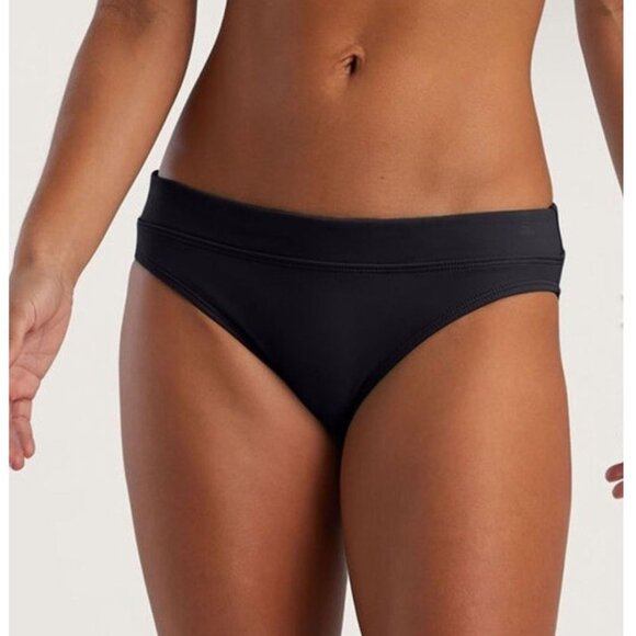 Title Nine Women's Lehua Swim Bikini Bottom in Black - Picture 1 of 8